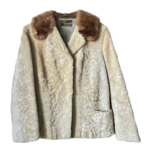 Short golden sheep fur