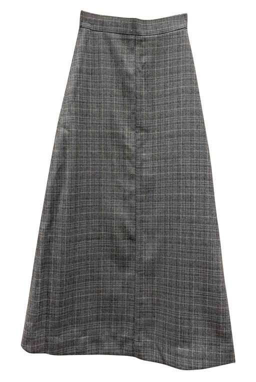 Flared wool skirt