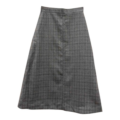 Flared wool skirt