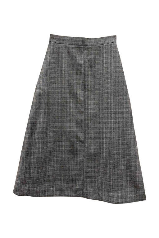 Flared wool skirt
