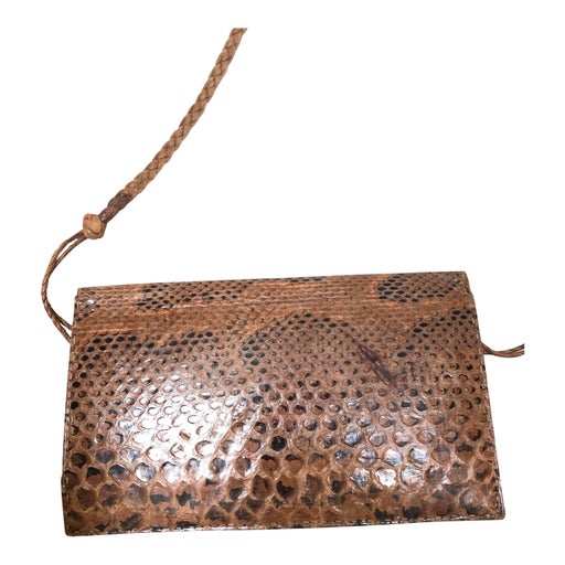 Pochette en cuir exotique
