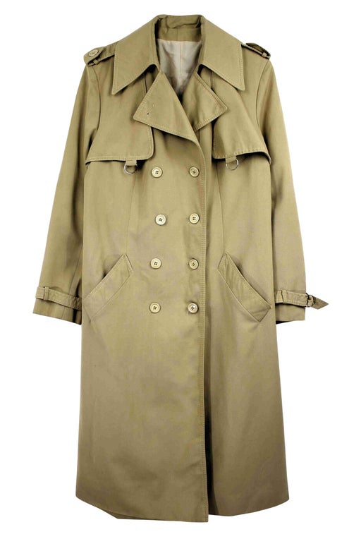 Beige trench coat