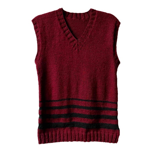 Sleeveless wool sweater