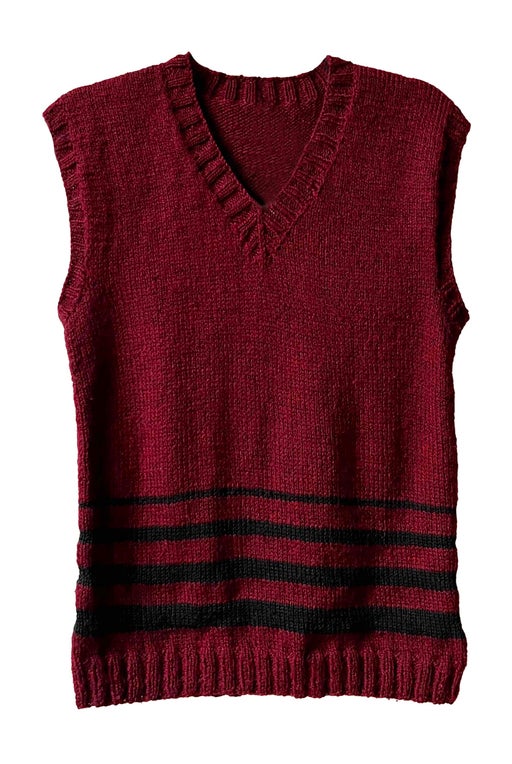 Sleeveless wool sweater