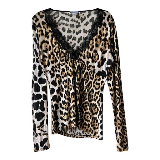 Blumarine leopard top