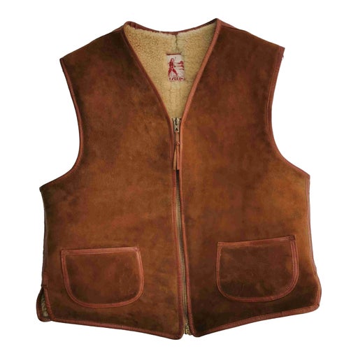 Gilet en peau lainée