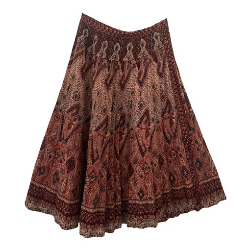 Long patterned skirt
