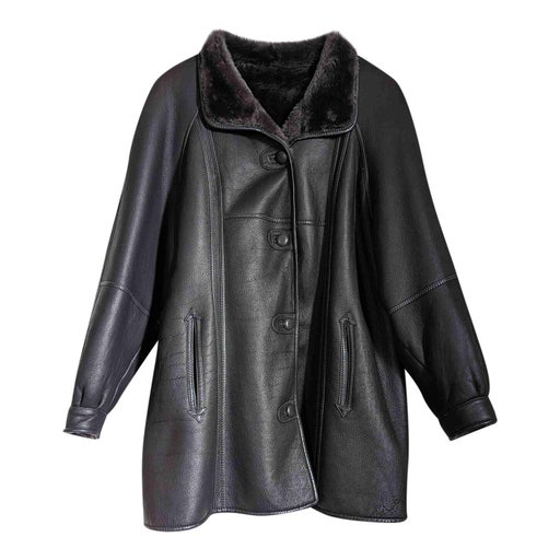 Manteau en peau lainée réversible