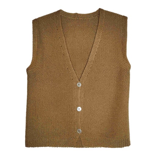 Sleeveless wool vest