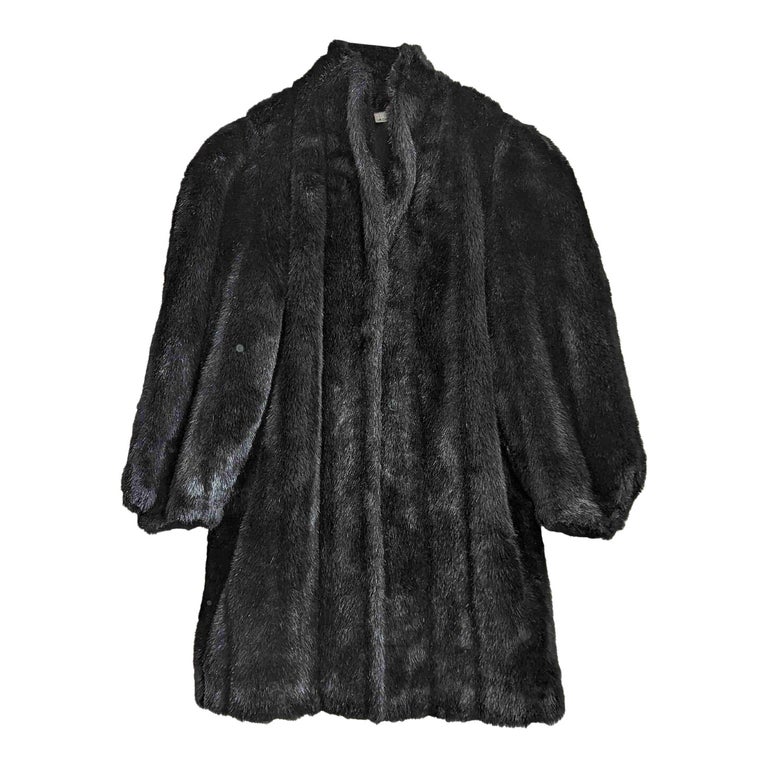 Manteau long en fausse fourrure femme deals