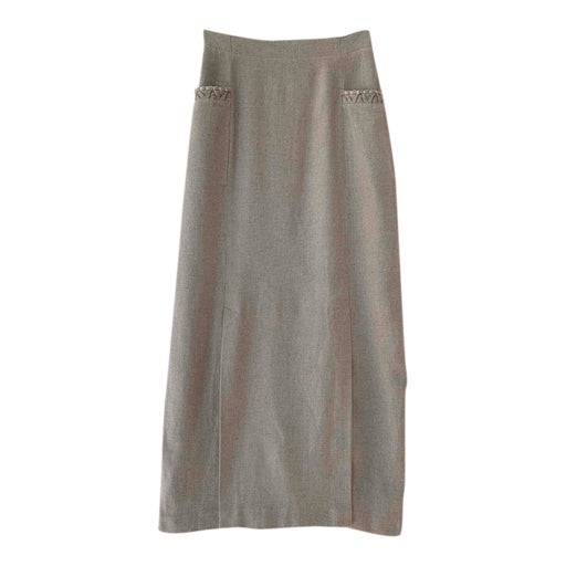 Long linen skirt