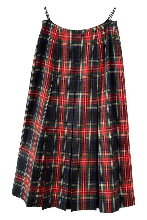 Long tartan skirt
