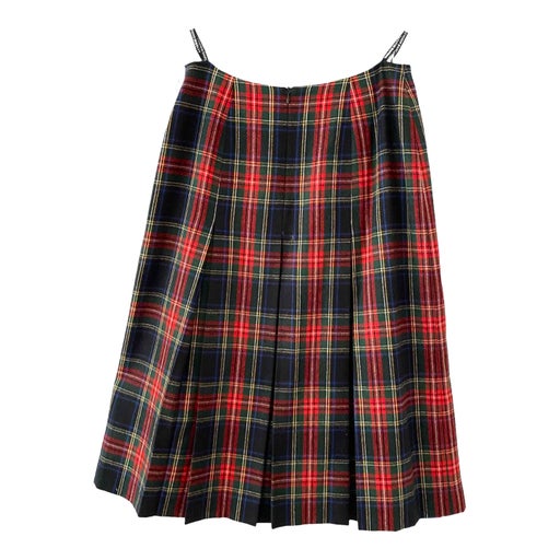 Long tartan skirt