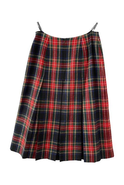 Long tartan skirt