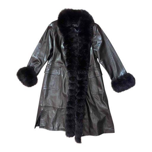 Leather coat