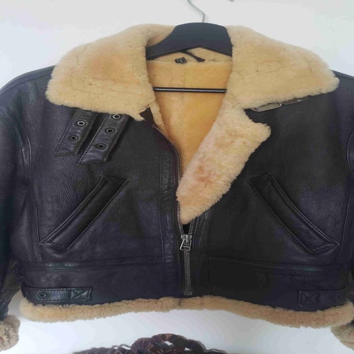 Shearling bomber