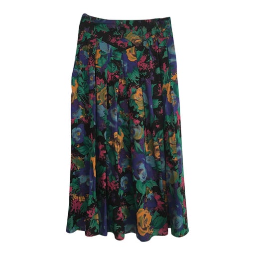 Floral midi skirt
