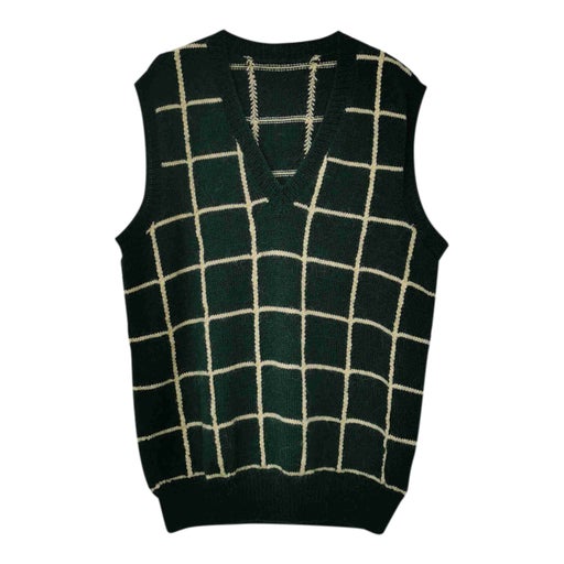 Sleeveless wool sweater