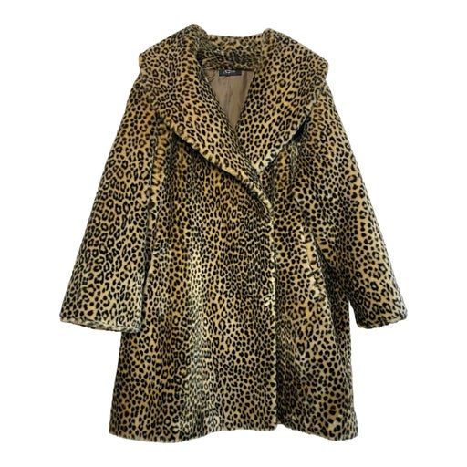Manteau fourrure leopard clearance femme