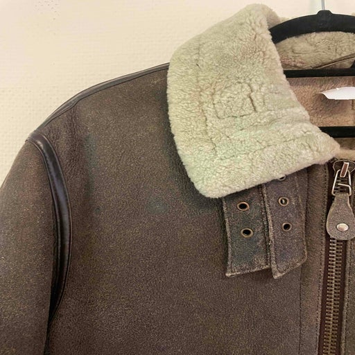 Leather bomber