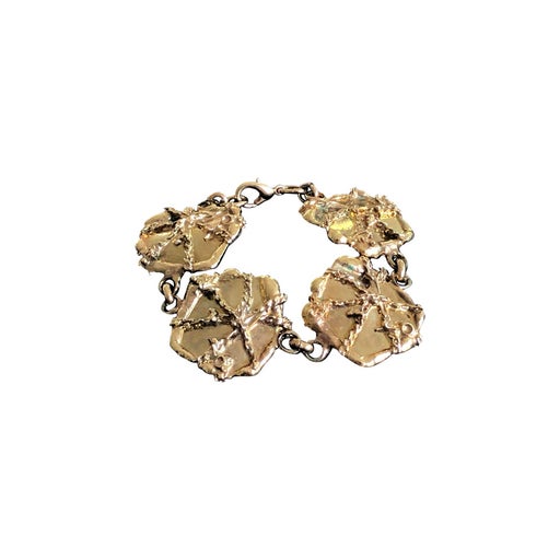 Gold-plated bronze bracelet