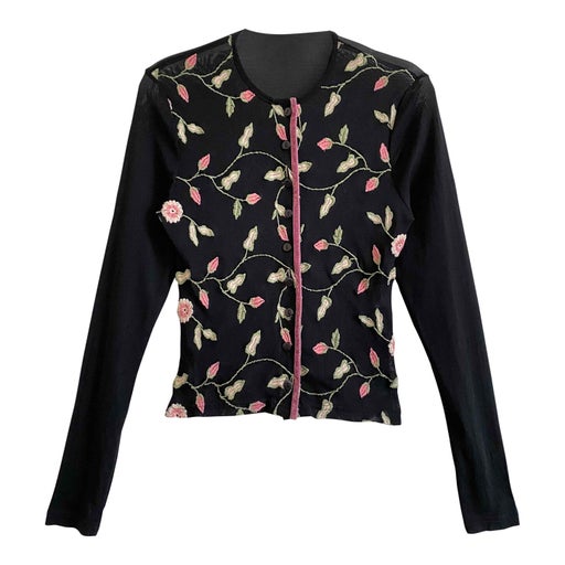 Gilet brodé de fleurs