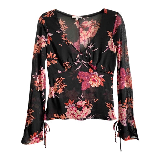 Top à fleurs