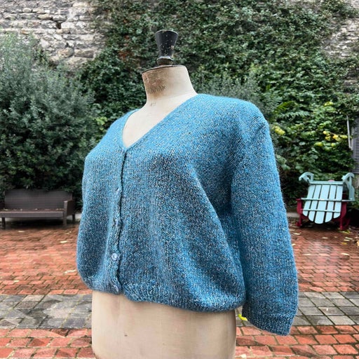 Wool and lurex cardigan