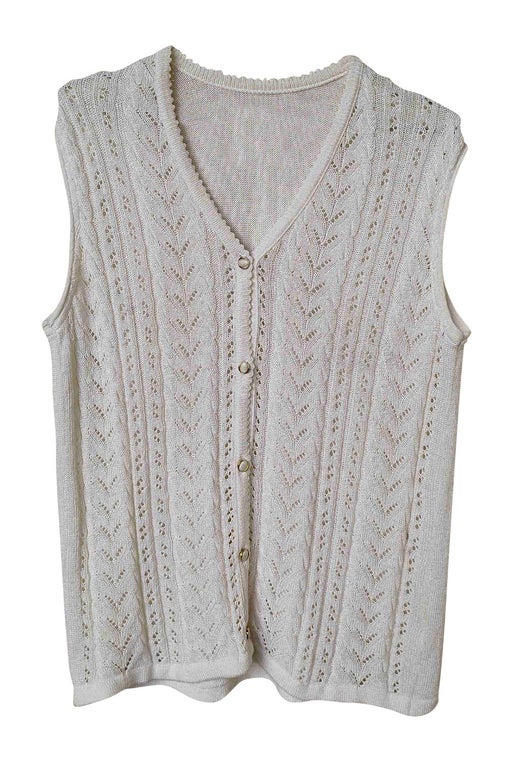 Openwork vest