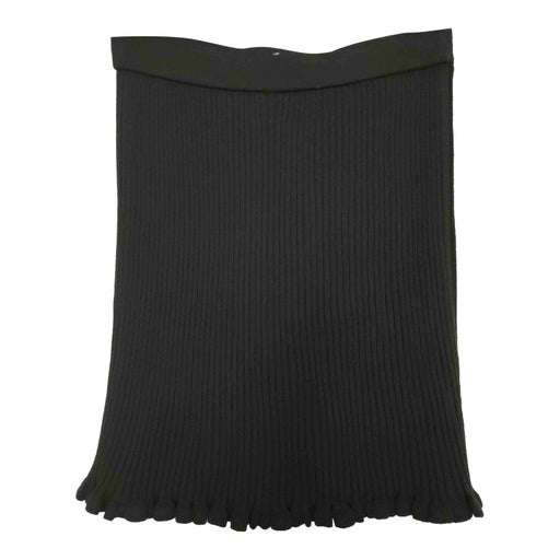 Ribbed knit skirt