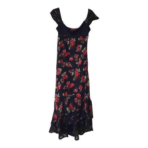 Robe midi à fleurs