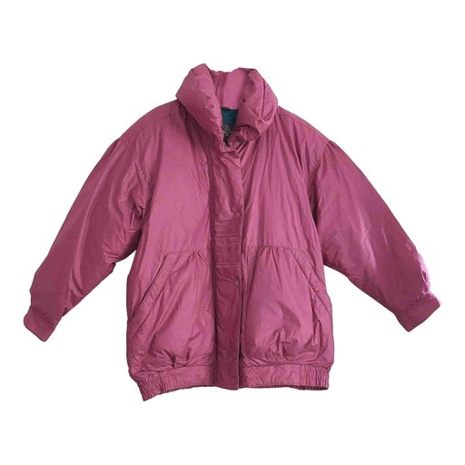 Fuchsia pink down jacket