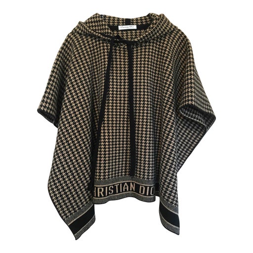 Poncho en laine Christian Dior