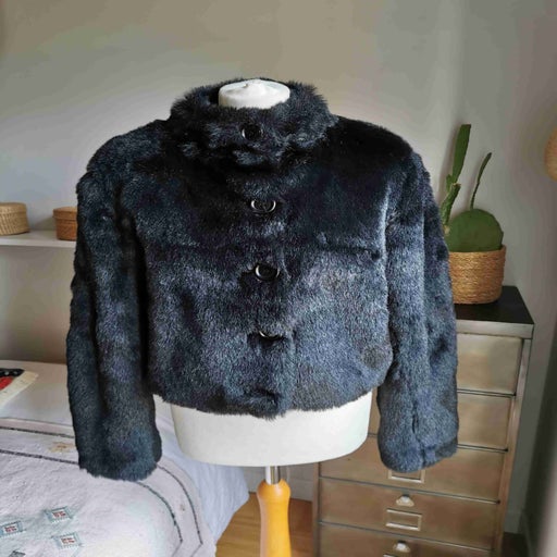 Faux fur coat