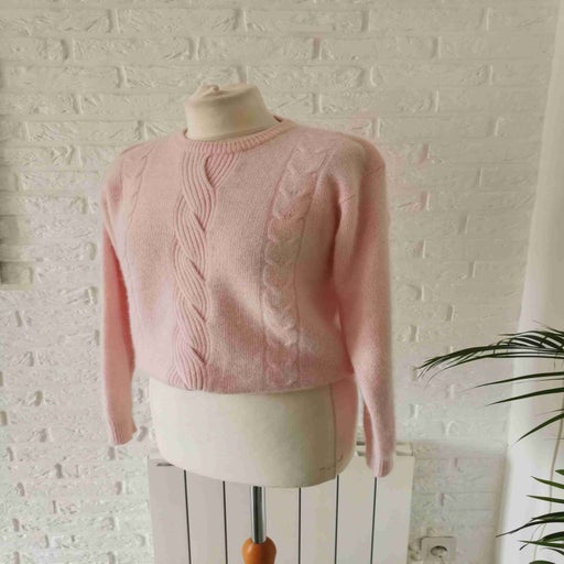 Angora and wool sweater