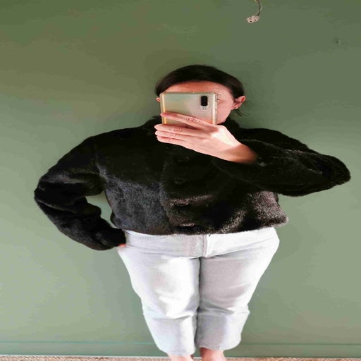 Faux fur coat