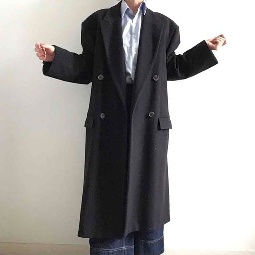 Wool and cashmere coat