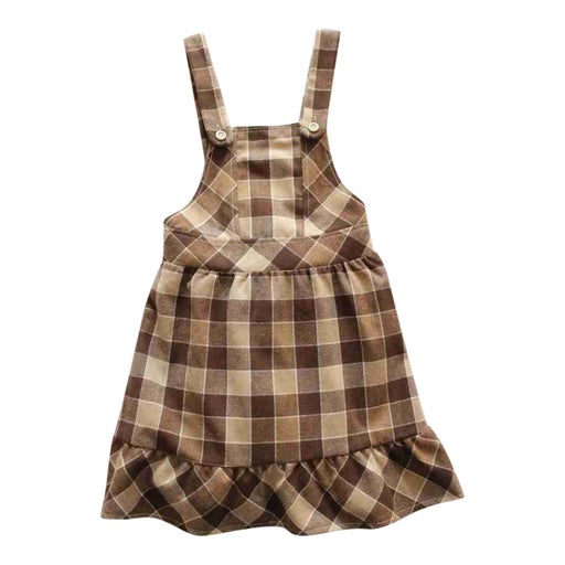 Checked winter dress
