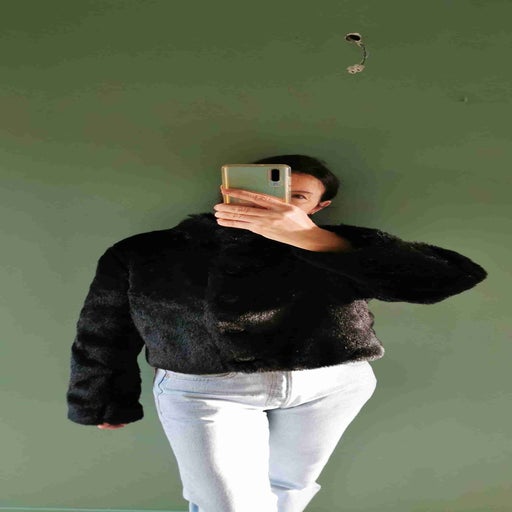 Faux fur coat