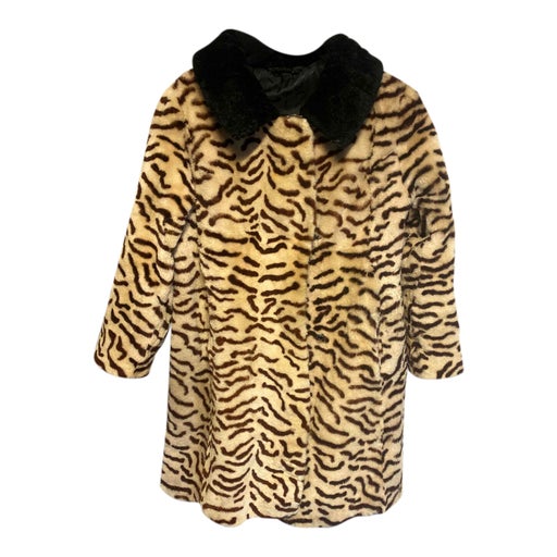 Golden sheepskin coat