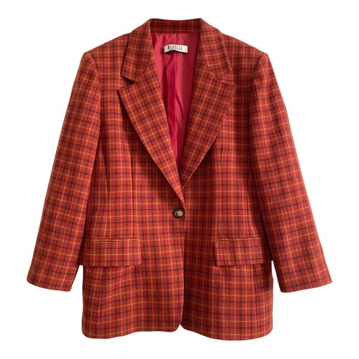 Checked blazer