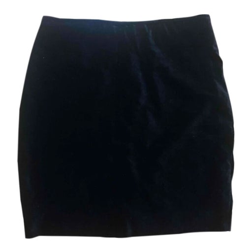 Velvet mini skirt