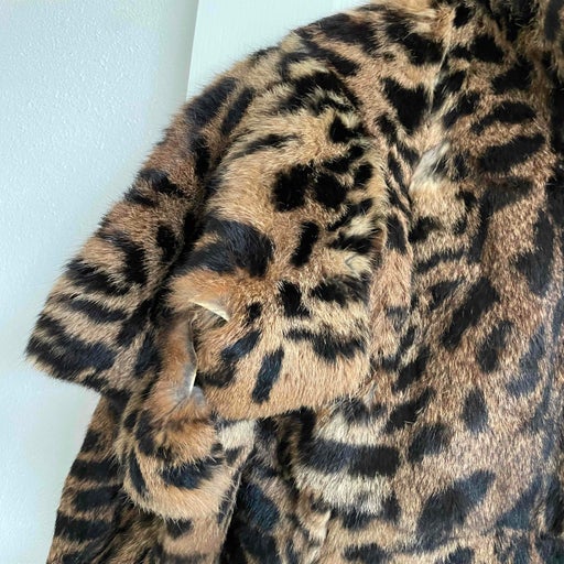 Leopard fur coat