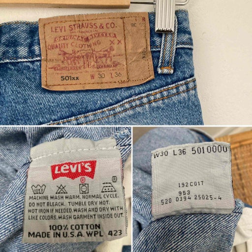 Levi's 501 W30L36 jeans