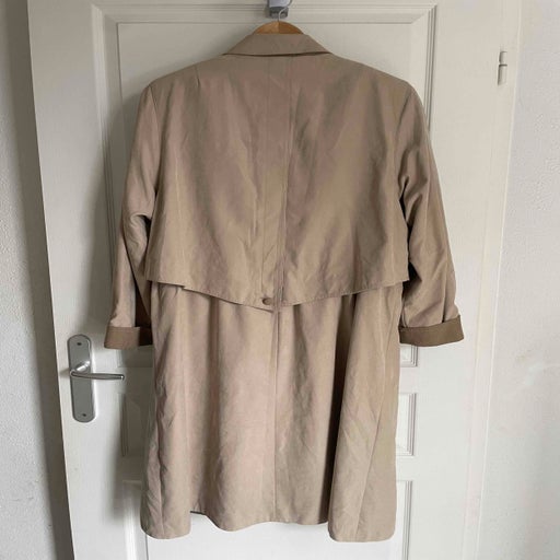 Beige trench coat