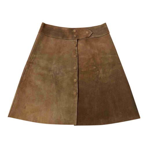Suede skirt