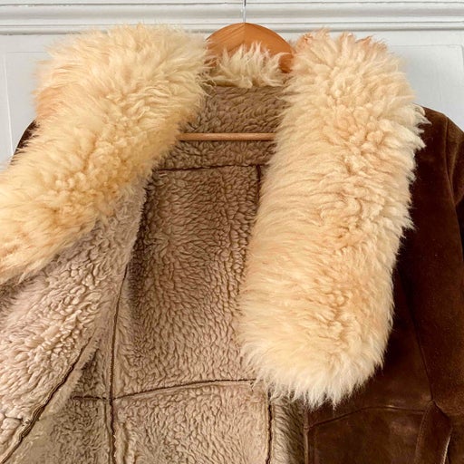 Shearling safari jacket