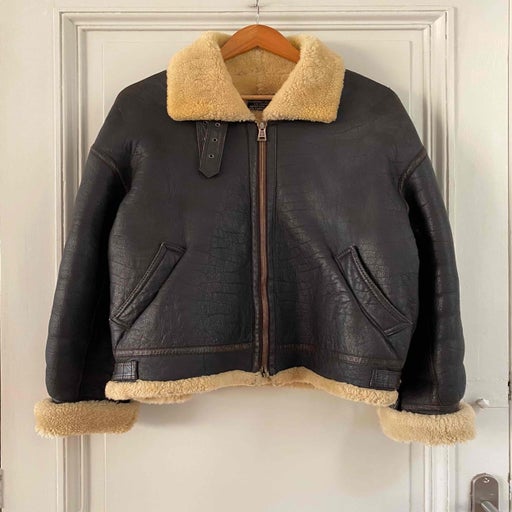 Shearling bomber
