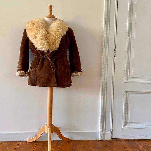 Shearling safari jacket