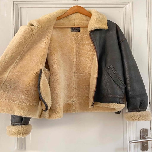 Shearling bomber